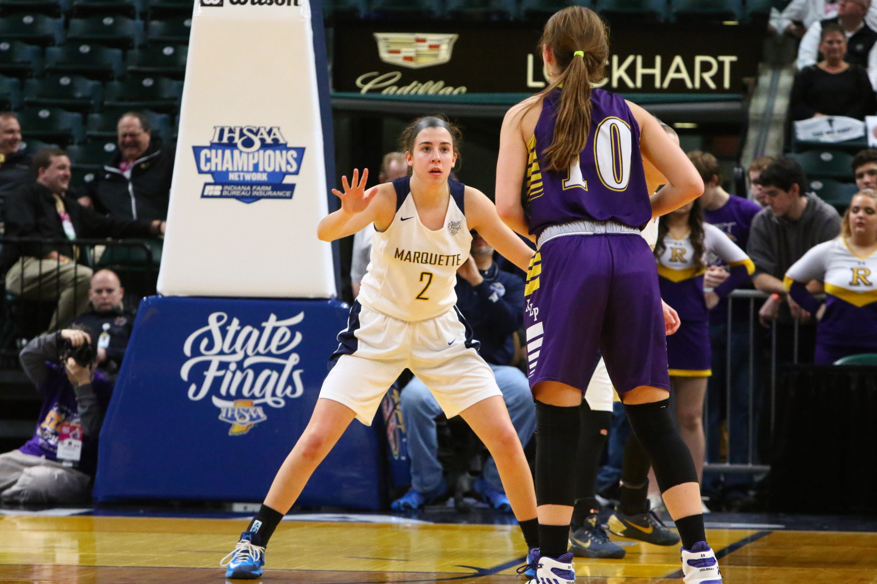 Gallery: Girls Basketball State Finals: Marquette Catholic vs. Vincennes Rivet